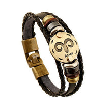 SOHOT New Fashion 12 Constellation Jewelry Capricorn Aquarius Pisces Aries Taurus Gemini Cancer Leo Virgo Libra Scorpio Bracelet