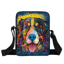 Brand Dog Labrador Rottweiler Border Collies Bag Women Mini Messenger Bags Kids School Bags Girls Bookbag Travel Bag Best Gift