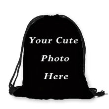 Australian Shepherd Drawstring Bag Cute Pet Dogs Custom Animal Backpack Border Collie Printed Double Sides For Woman School Girl