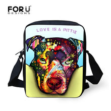 FORUDESIGNS Handle Painting Women Messenger Bags Cute Border Collie Dog Woman Shoulder Cross-body Bag Travel Tote Bolsa Feminina