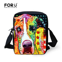 FORUDESIGNS Handle Painting Women Messenger Bags Cute Border Collie Dog Woman Shoulder Cross-body Bag Travel Tote Bolsa Feminina