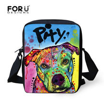 FORUDESIGNS Handle Painting Women Messenger Bags Cute Border Collie Dog Woman Shoulder Cross-body Bag Travel Tote Bolsa Feminina
