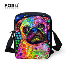 FORUDESIGNS Handle Painting Women Messenger Bags Cute Border Collie Dog Woman Shoulder Cross-body Bag Travel Tote Bolsa Feminina