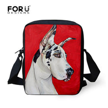 FORUDESIGNS Handle Painting Women Messenger Bags Cute Border Collie Dog Woman Shoulder Cross-body Bag Travel Tote Bolsa Feminina