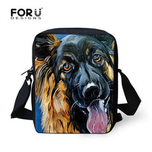 FORUDESIGNS Handle Painting Women Messenger Bags Cute Border Collie Dog Woman Shoulder Cross-body Bag Travel Tote Bolsa Feminina