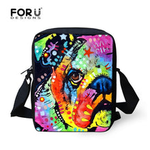 FORUDESIGNS Handle Painting Women Messenger Bags Cute Border Collie Dog Woman Shoulder Cross-body Bag Travel Tote Bolsa Feminina